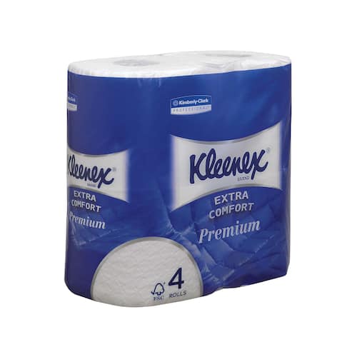 Kleenex® Toalettpapper Premium 4-lagers 160 ark 98 mm vit