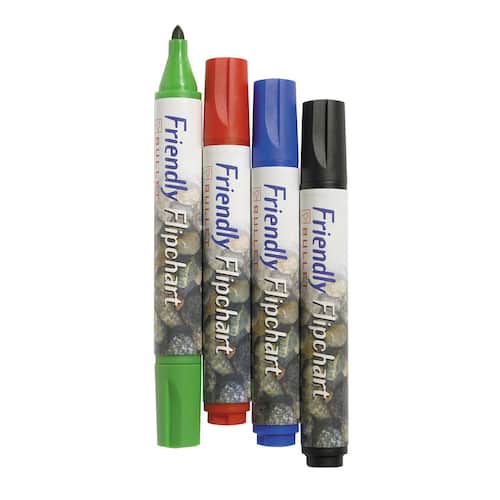 Friendly Blädderblockspenna rund spets 1–3 mm olika färger