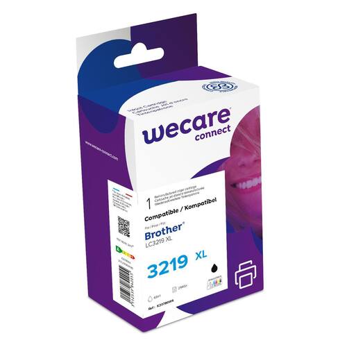 Wecare Bläckpatron BROTHER LC3219XLBK svart