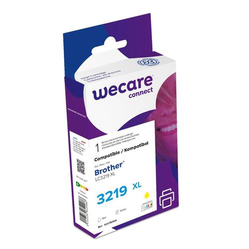 Wecare Bläckpatron BROTHER LC3219XLY gul