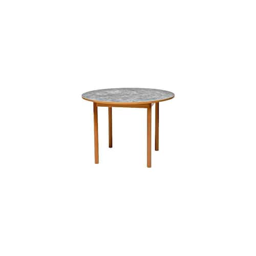 Linoleumbord MARIA rund 120cm h. 72cm ljusgrå