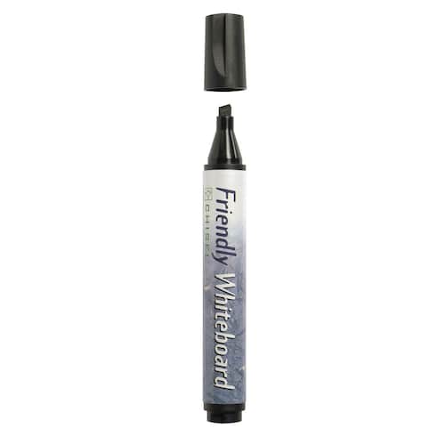 Friendly Whiteboardpenna icke-permanent alkoholbaserat bläck mediumspets svart