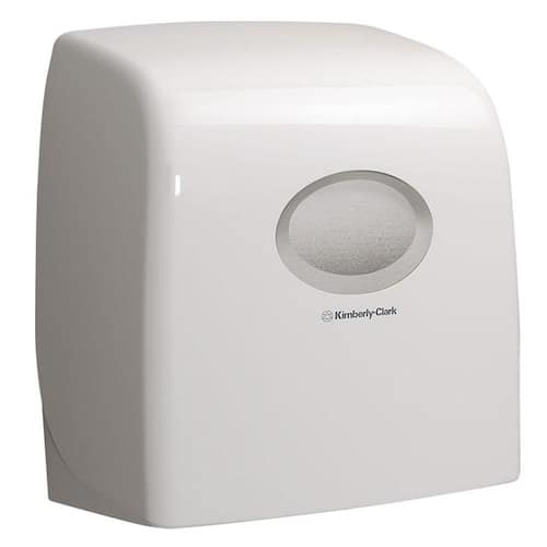 Aquarius (Kimberly-Clark) Dispenser Slimroll* för rullmatade handdukar manuell högglans vit