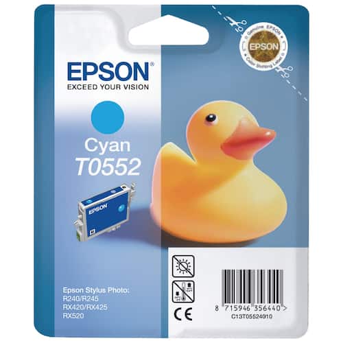 Epson Bläckpatron T0552 C13T05524010 Duck cyan singelförpackning
