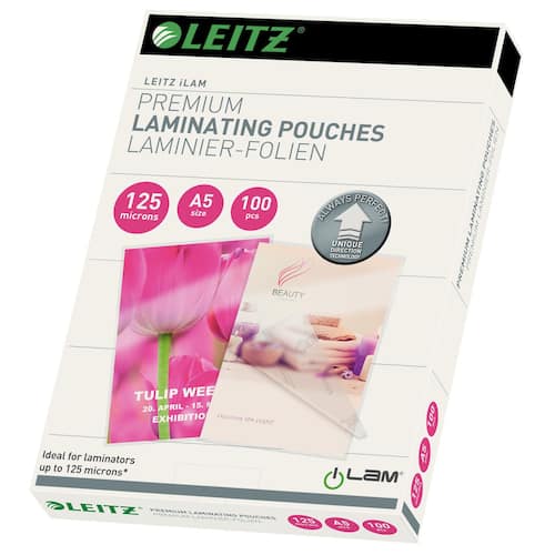 Leitz Laminat UDT A5 125mic klar