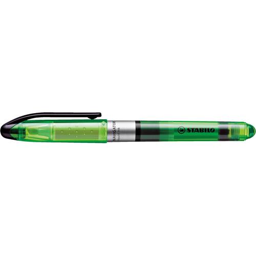 STABILO Överstrykningspenna NAVIGATOR® grön snedskuren spets 1 + 4 mm 545/33