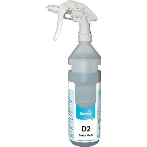 Suma Multi-conc D2 Conc sprayflaska för kemiska lösningar med etikett 750 ml