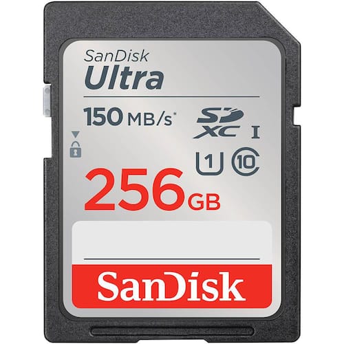 SanDisk Minneskort SDXC Ultra 256GB