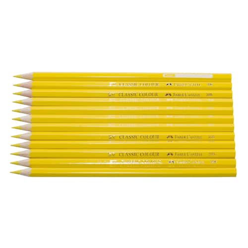 Faber-Castell Färgpenna Classic sexkantig pennkropp gul