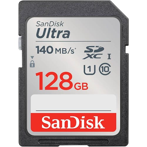 SanDisk Minneskort SDXC Ultra 128GB