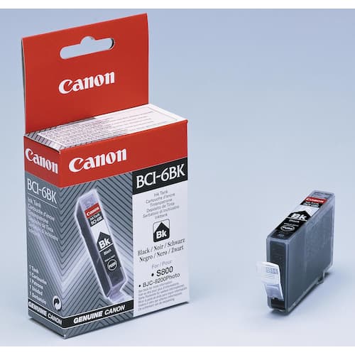 Canon Bläckpatron BCI-6 BK 4705A002 svart singelförpackning hög kapacitet