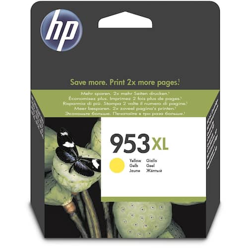 HP Bläckpatron 953XL F6U18AE gul singelförpackning hög kapacitet