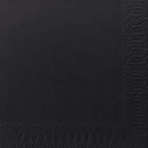 Duni Engångsservett 3-lagers enfärgade ¼-vikt 24 cm svart