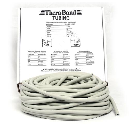 THERA-BAND Träningsband TUBING silver 30,5m