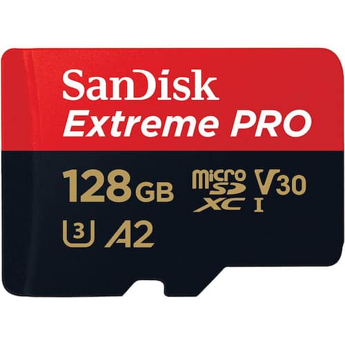 SanDisk Minneskort  MicroSDXC E. Pro128GB