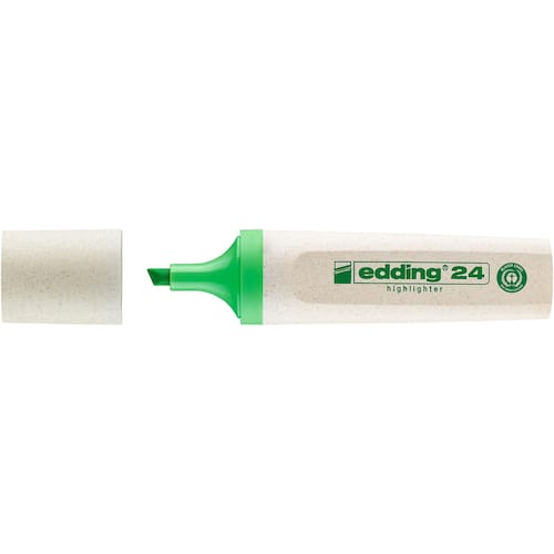 edding Överstrykningspenna 24 EcoLine platt pennkropp mejselformad spets 2–5 mm linjebredd grön