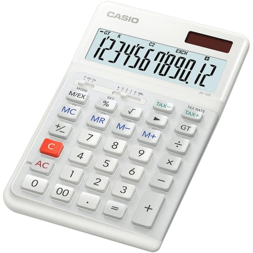 Casio Bordsräknare JE-12E-WE