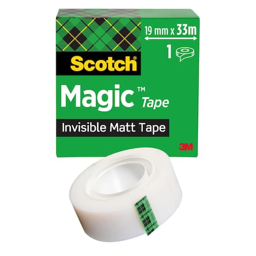 Scotch® Magic™ osynlig tejp 19mmx33m genomskinlig