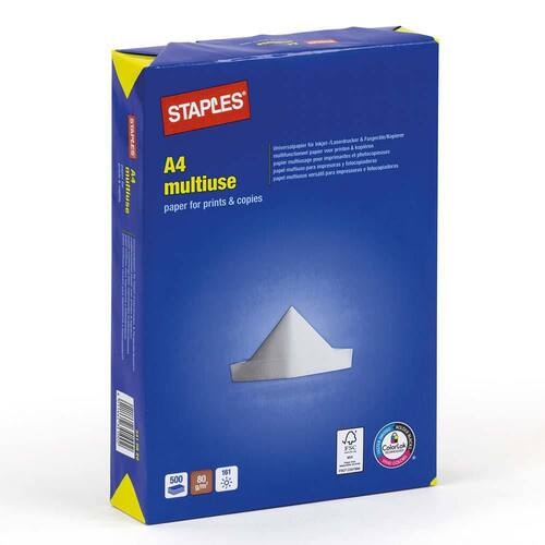 Legacy Own Brand STAPLES Kopieringspapper Multiuse A4 80g ohålat