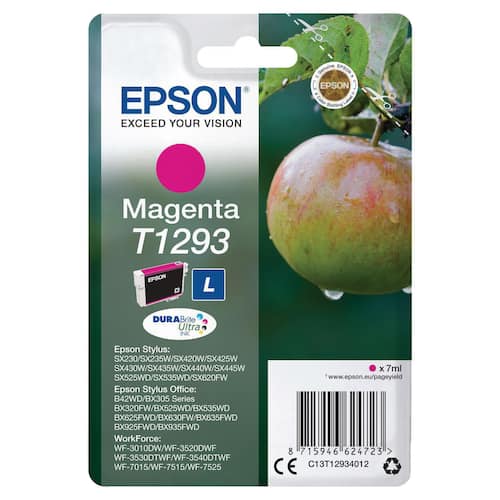 Epson Bläckpatron C13T12934012 Magenta