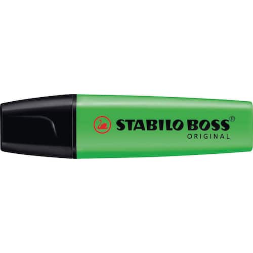 STABILO Överstrykningspenna BOSS® ORIGINAL grön snedskuren spets 2 + 5 mm 70/33