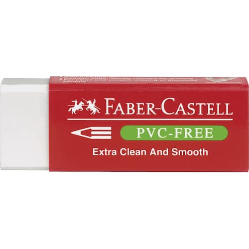 Faber-Castell Radergummi plast Pvc-Fri vit