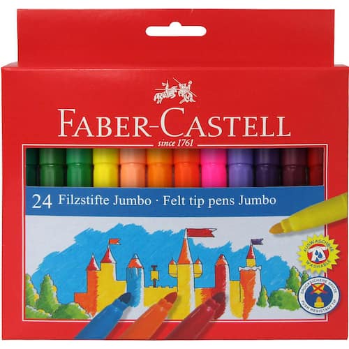 Faber-Castell Fiberpenna Jumbo sorterade färger