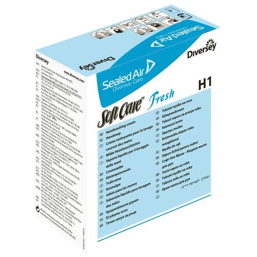 Diversey Soft Care Fresh H1 refillpatron med flytande tvål 6 x 800 ml