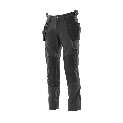 MASCOT® Stretchbyxa Hängficka Svart C46