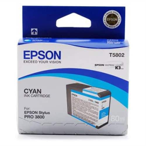 Epson Bläckpatron T5802 UltraChrome cyan singelförpackning C13T580200