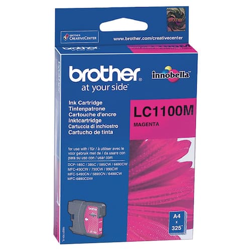 Brother Bläckpatron LC1100 M LC-1100M Innobella™-bläck magenta singelförpackning