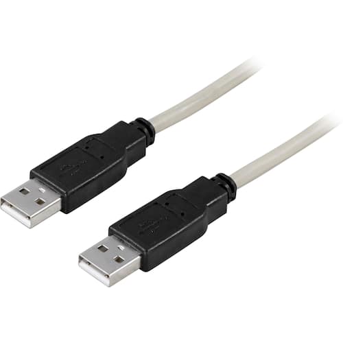 DELTACO USB2-9 USB-kabel USB (hane) till USB (hane) USB 2.0 3 m