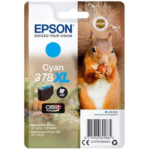 Epson Bläckpatron T3788 XL Cyan
