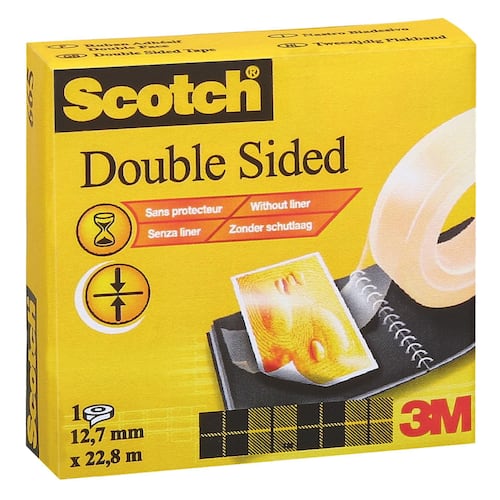 Scotch® Dubbelsidig tejp 665 transparent 12,7mmx22,8m