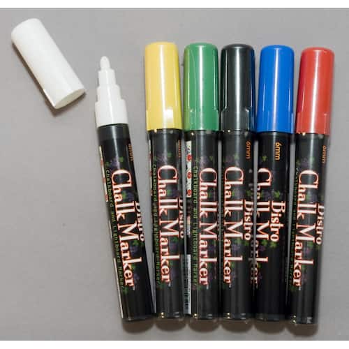 Marvy Märkpenna Chalk Marker kulspets 6 mm linjebredd olika färger