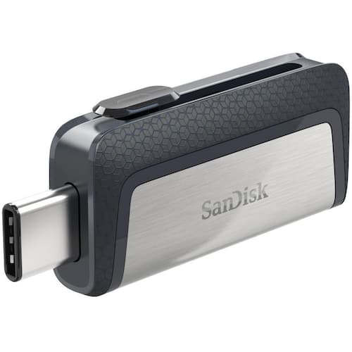 SanDisk USB-Minne Ultra Dual USB typ C-flashenhet på 32 GB svart/silver