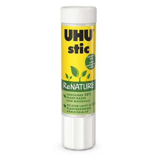 Uhu Limstift ReNATURE tvättbart och genomskinligt 21 g