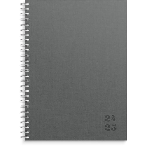 Läs mer om Burde Kalender Study Textile grå A5 24/25