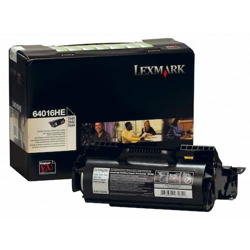 Lexmark Toner hög kapacitet svart singelförpackning 64016HE