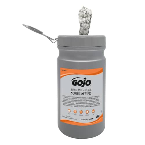 Läs mer om Gojo® Våtservett Hand and Surface Scrupping wipes