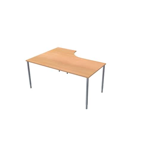 LANAB DESIGN Skrivbord frist H 1,6×1,2×0,8×0,6m bokl/grå