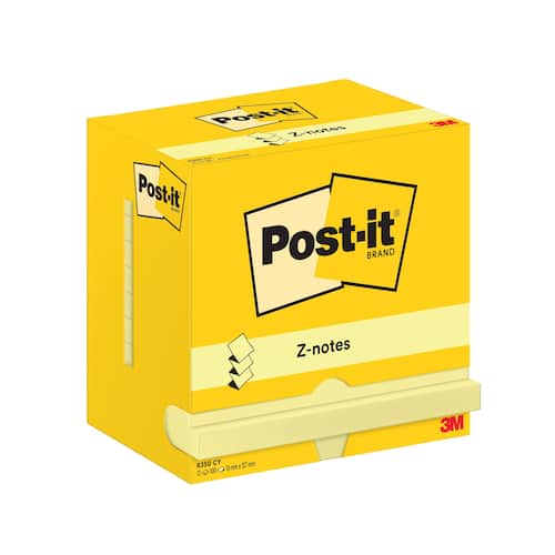 Post-it® Notes Z-block 76x127mm gul