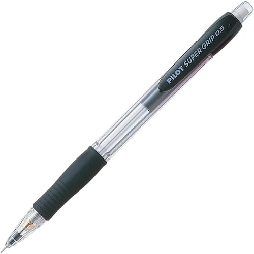 Pilot Stiftpenna Super Grip 0,5 mm HB-stift pennkropp med greppzon svart