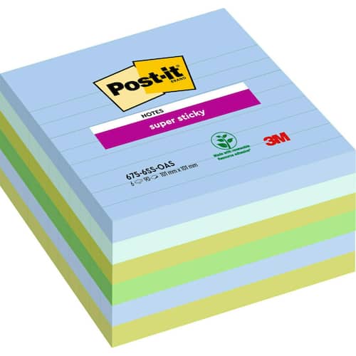 Post-it® Notes Supersticky Oasis 101x101mm
