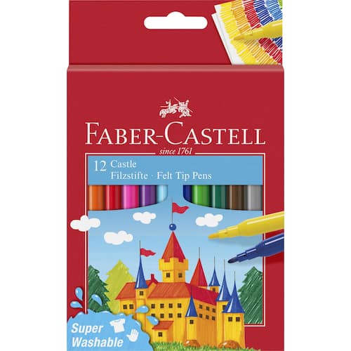 Faber-Castell Fiberpenna Barn sorterade färger