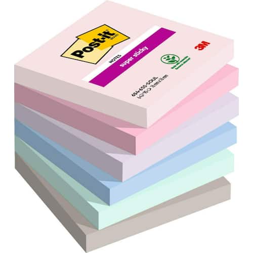 Post-it® Notes Supersticky Soulful 76x76mm