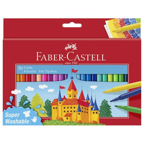 Faber-Castell Fiberpennor sorterade färger