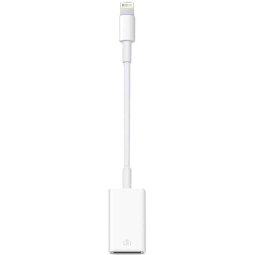Läs mer om Apple Lightning (M) till USB (F) kameraadapter och medieöverföringsenhet, vit