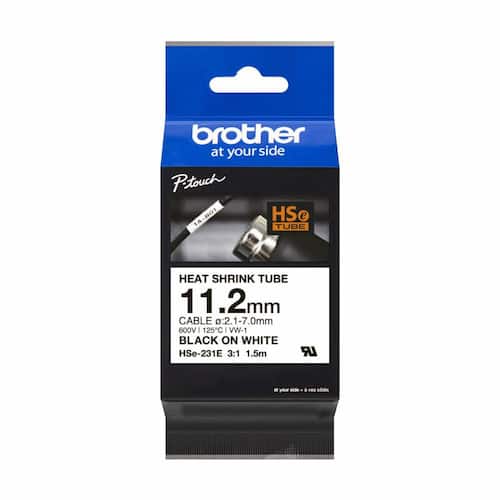 Brother Tape HSE-231E 11,2mm s/v