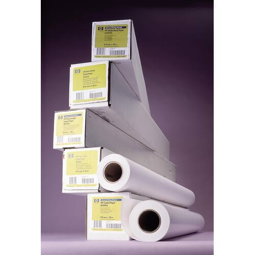 HP Bestruket kraftpapper för bläckstråleskrivare 610mmx30,5m 120g vitt